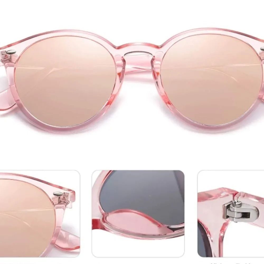 Round Retro Sunglasses - Picture 2 of 3